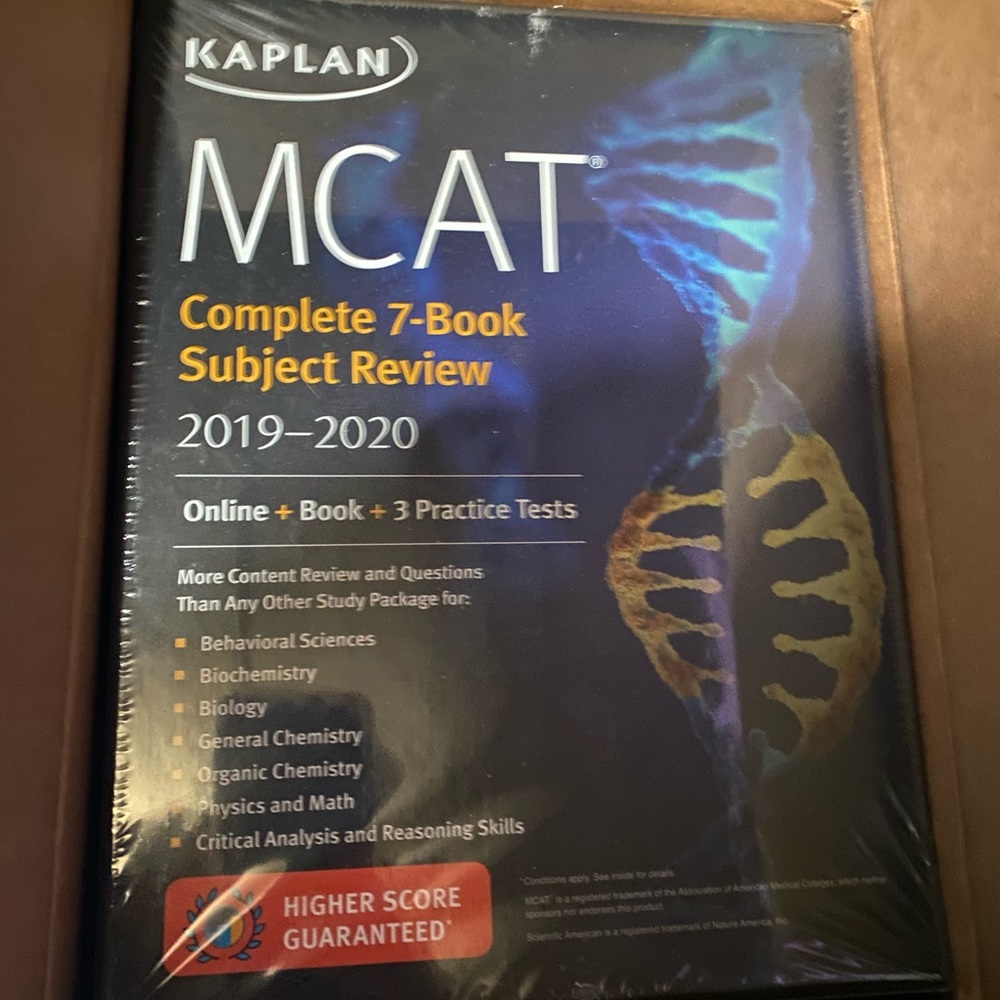 Kaplan MCAT 2019-2020 review 7 book set